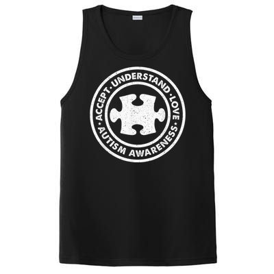 Autism Awareness Accept Understand Love Vintage  Wo PosiCharge Competitor Tank