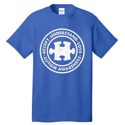 Autism Awareness Accept Understand Love Vintage  Wo Tall T-Shirt