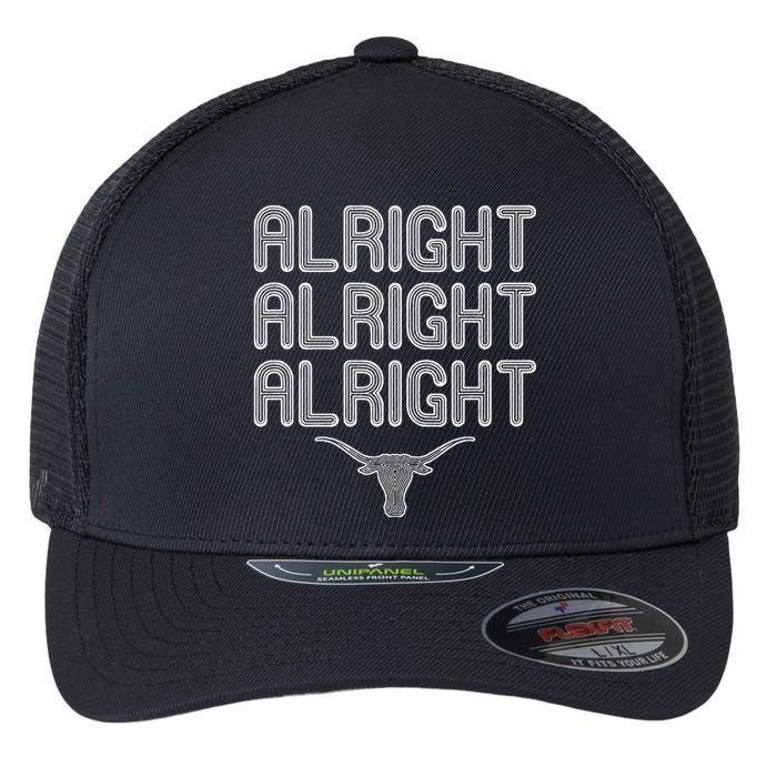 Alright Alright Alright Texas Bull Texas Pride State USA Flexfit Unipanel Trucker Cap