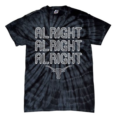 Alright Alright Alright Texas Bull Texas Pride State USA Tie-Dye T-Shirt