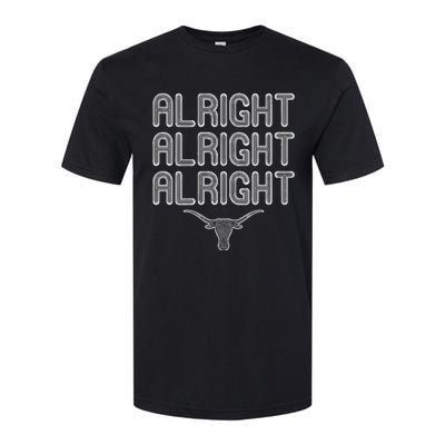 Alright Alright Alright Texas Bull Texas Pride State USA Softstyle CVC T-Shirt