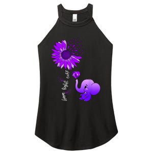 Alzheimers Awareness Women's Perfect Tri Rocker Tank