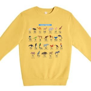 Animal Alphabet Premium Crewneck Sweatshirt