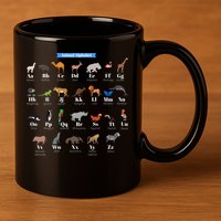 Animal Alphabet 11oz C Handle Ceramic Mug