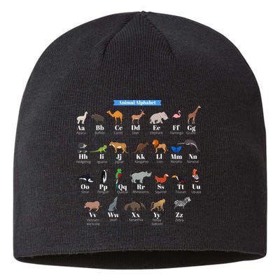 Animal Alphabet Sustainable Beanie