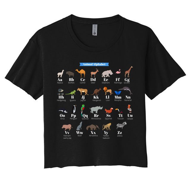 Animal Alphabet Crop Top