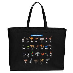 Animal Alphabet Cotton Canvas Jumbo Tote