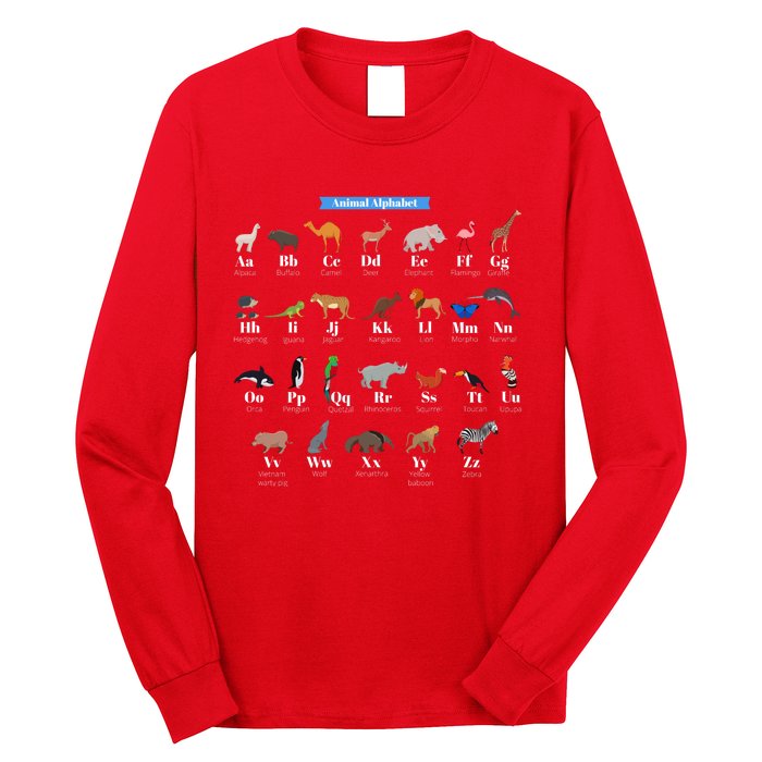 Animal Alphabet Long Sleeve Shirt