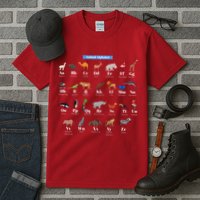 Animal Alphabet Tall T-Shirt