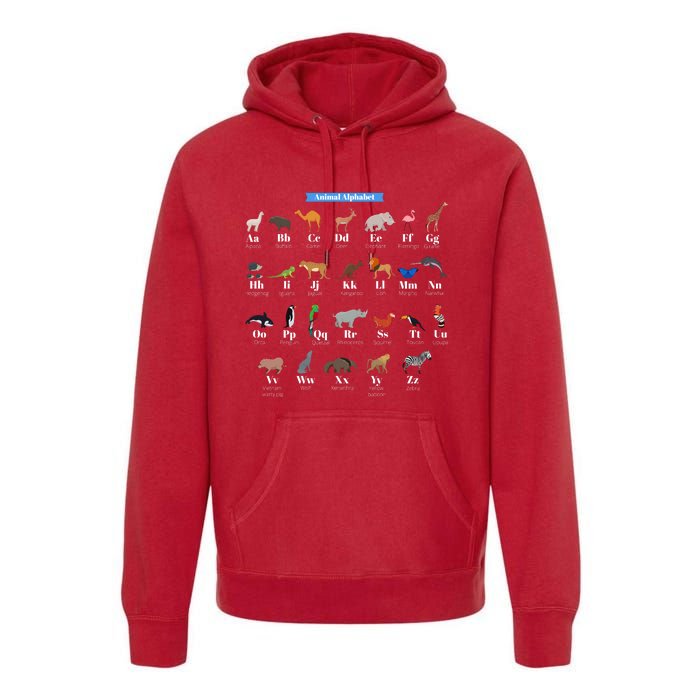 Animal Alphabet Premium Hoodie