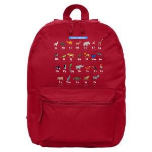 Animal Alphabet 16 in Basic Backpack