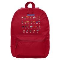 Animal Alphabet 16 in Basic Backpack