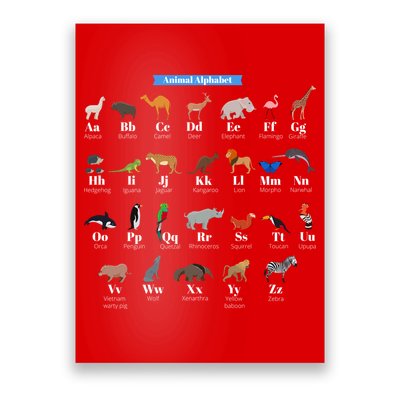 Animal Alphabet Poster