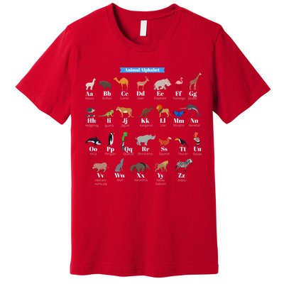 Animal Alphabet Premium T-Shirt