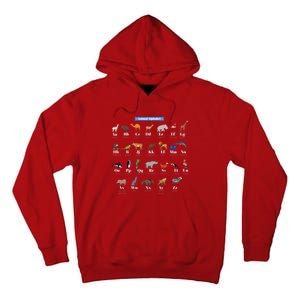 Animal Alphabet Tall Hoodie