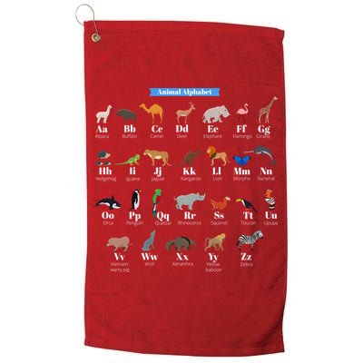 Animal Alphabet Golf Towel