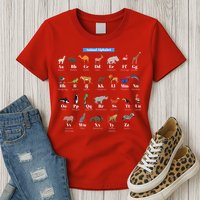 Animal Alphabet Womens T-Shirt
