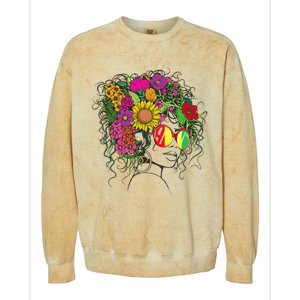 Afro African American  Black Melanin Queen Juneteenth Colorblast Crewneck Sweatshirt