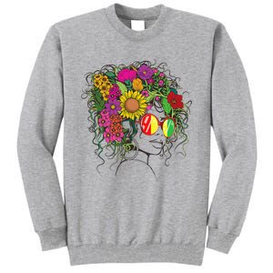 Afro African American  Black Melanin Queen Juneteenth Tall Sweatshirt