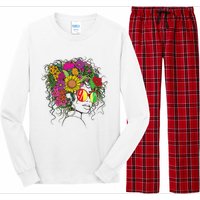 Afro African American  Black Melanin Queen Juneteenth Long Sleeve Pajama Set