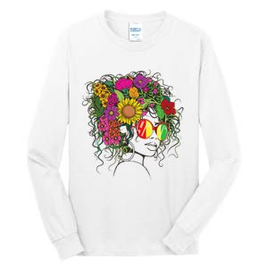 Afro African American  Black Melanin Queen Juneteenth Tall Long Sleeve T-Shirt