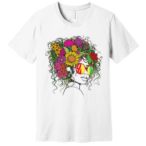 Afro African American  Black Melanin Queen Juneteenth Premium T-Shirt