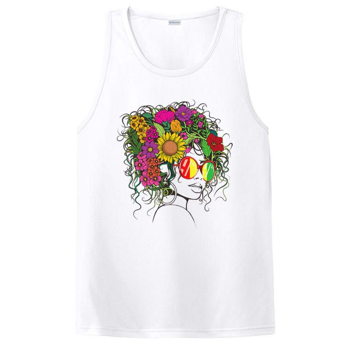 Afro African American  Black Melanin Queen Juneteenth PosiCharge Competitor Tank