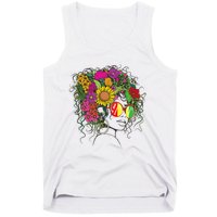 Afro African American  Black Melanin Queen Juneteenth Tank Top