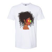 Afro African American  Black Melanin Queen Juneteenth Softstyle CVC T-Shirt