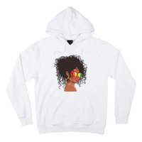 Afro African American  Black Melanin Queen Juneteenth Hoodie