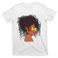 Afro African American  Black Melanin Queen Juneteenth T-Shirt