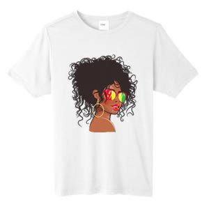 Afro African American  Black Melanin Queen Juneteenth Tall Fusion ChromaSoft Performance T-Shirt