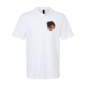 Afro African American  Black Melanin Queen Juneteenth Softstyle Adult Sport Polo