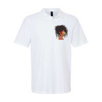 Afro African American  Black Melanin Queen Juneteenth Softstyle Adult Sport Polo