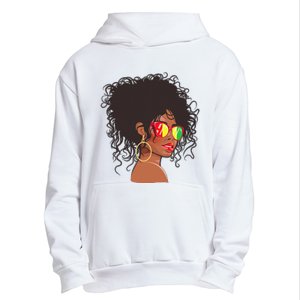 Afro African American  Black Melanin Queen Juneteenth Urban Pullover Hoodie