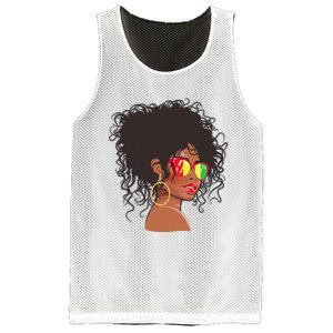 Afro African American  Black Melanin Queen Juneteenth Mesh Reversible Basketball Jersey Tank