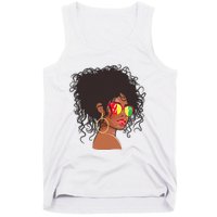 Afro African American  Black Melanin Queen Juneteenth Tank Top