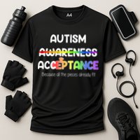 Autism Awareness Acceptance All The Pieces Cooling Performance Crew T-Shirt