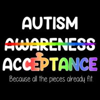 Autism Awareness Acceptance All The Pieces Button