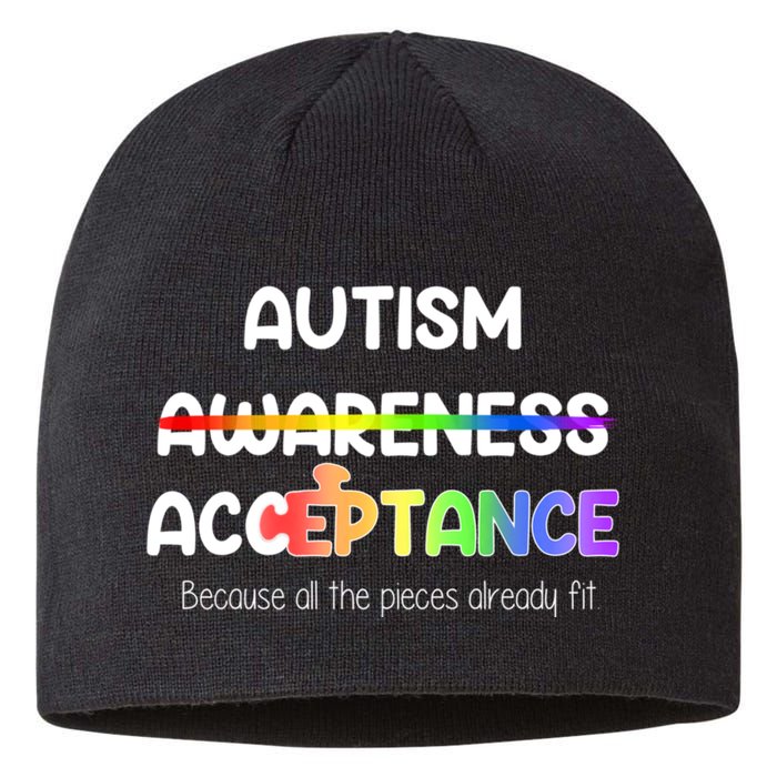 Autism Awareness Acceptance All The Pieces Sustainable Beanie