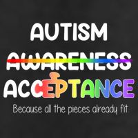 Autism Awareness Acceptance All The Pieces 25L Jumbo Tote