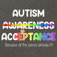Autism Awareness Acceptance All The Pieces Cotton Canvas Backpack