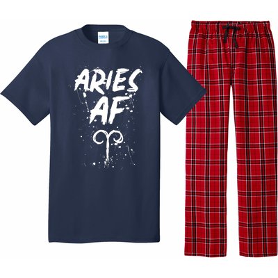 Aries AF Astrology March April Birthday Zodiac Funny Gift Pajama Set