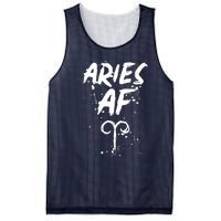 Aries AF Astrology March April Birthday Zodiac Funny Gift Mesh Reversible Basketball Jersey Tank