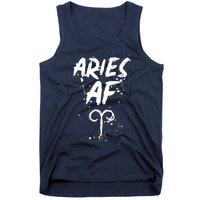 Aries AF Astrology March April Birthday Zodiac Funny Gift Tank Top