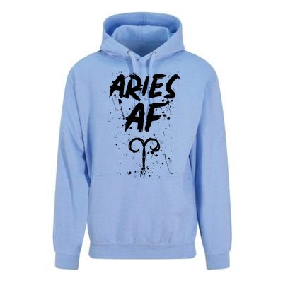 Aries AF Astrology March April Birthday Zodiac Funny Gift Unisex Surf Hoodie