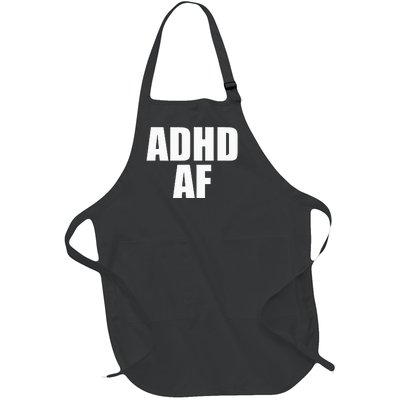 Adhd Af Full-Length Apron With Pockets