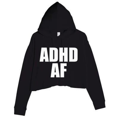Adhd Af Crop Fleece Hoodie