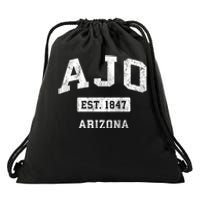 Ajo Arizona Az Vintage Sports Drawstring Bag