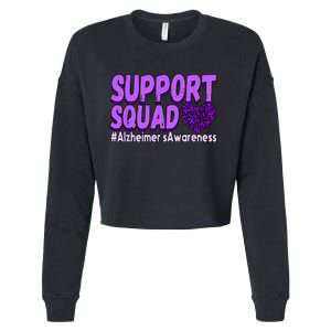 Alzheimers Awareness Cropped Pullover Crew